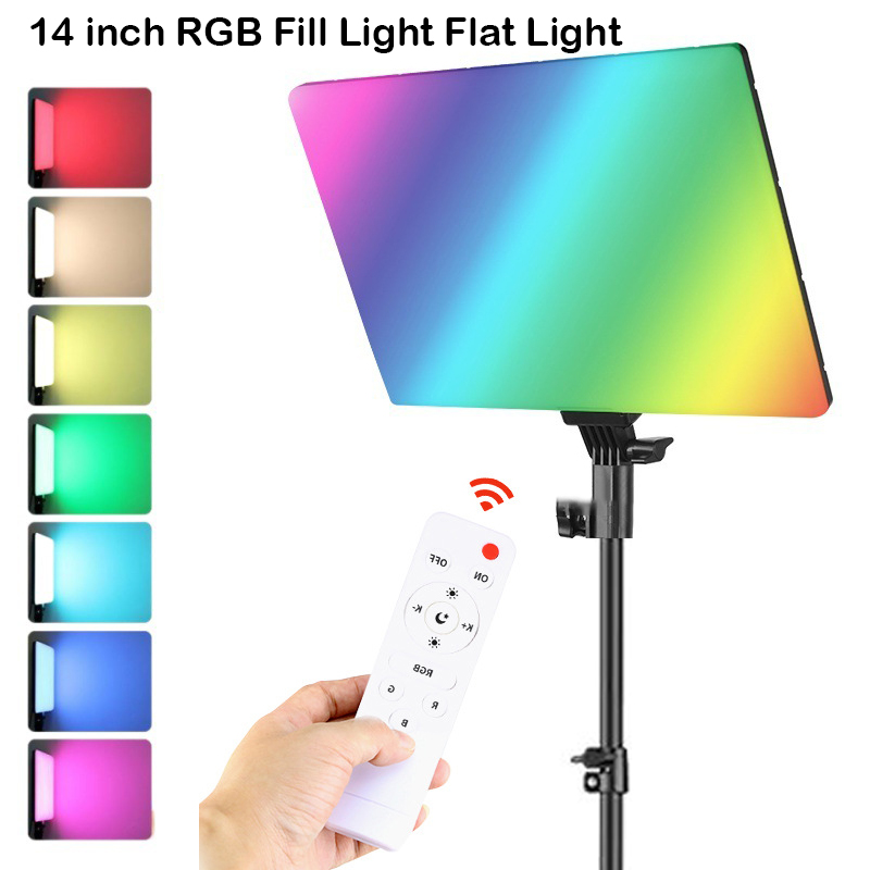 Led Light Panel Stream - RGB 14 ''LED الفيديو الضوئي التحكم
