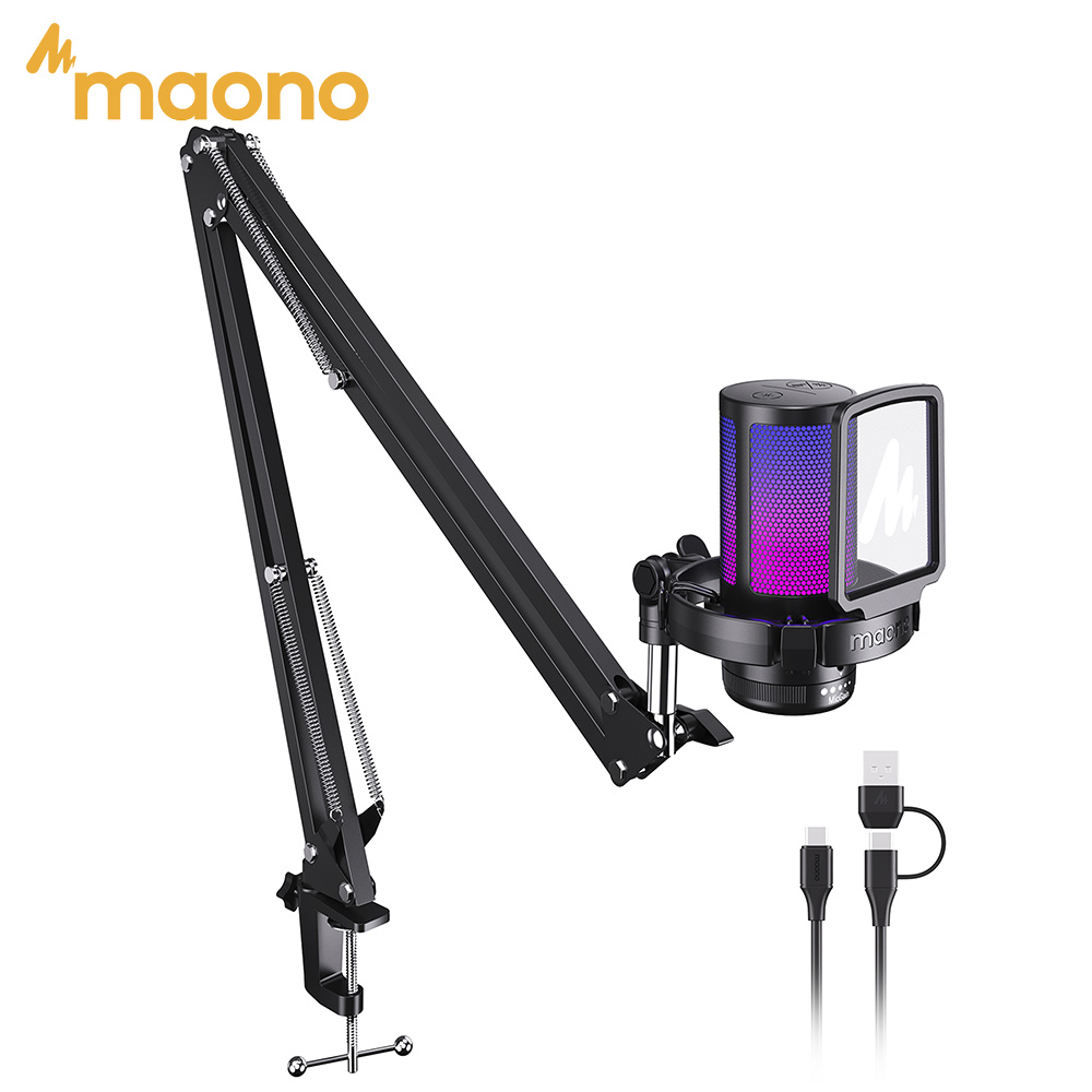 Streaming Mic Condenser - مايكروفون ألعاب USB من MAONO DGM20S