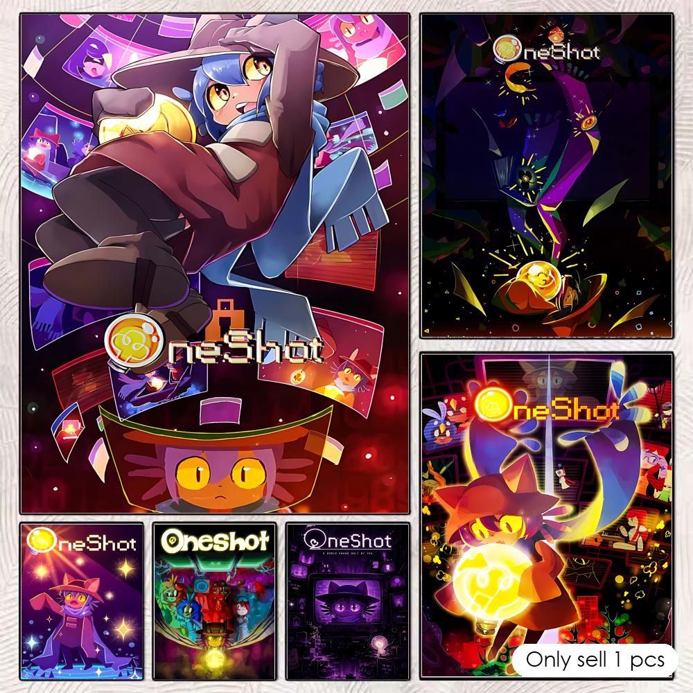 Esports Gaming Lounge - ملصق جداري لألعاب الألغاز O-OneShotS، ملصق