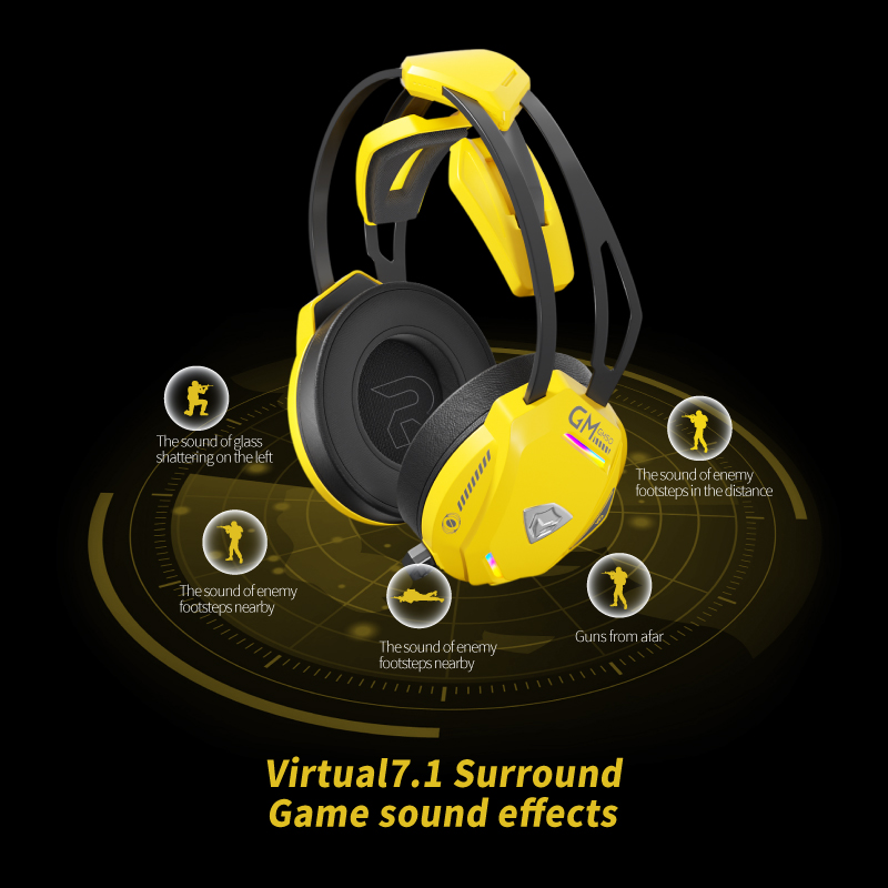 سماعات رأس للألعاب EPZ GM50 فو - مراجعة Gaming Headset 7.1 وسعره