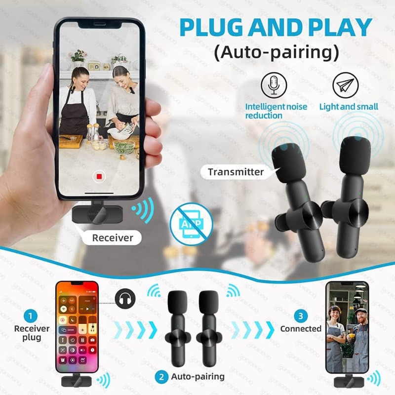 ميكروفون لافالير لاسلكي للآيفو - مراجعة Streaming Mic Condenser وسعره