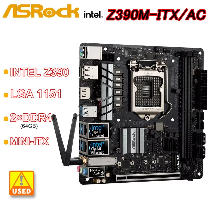 لوحة أم Asrock Z390M-ITX/AC Mi - مراجعة Intel Cpu Core I9 وسعره