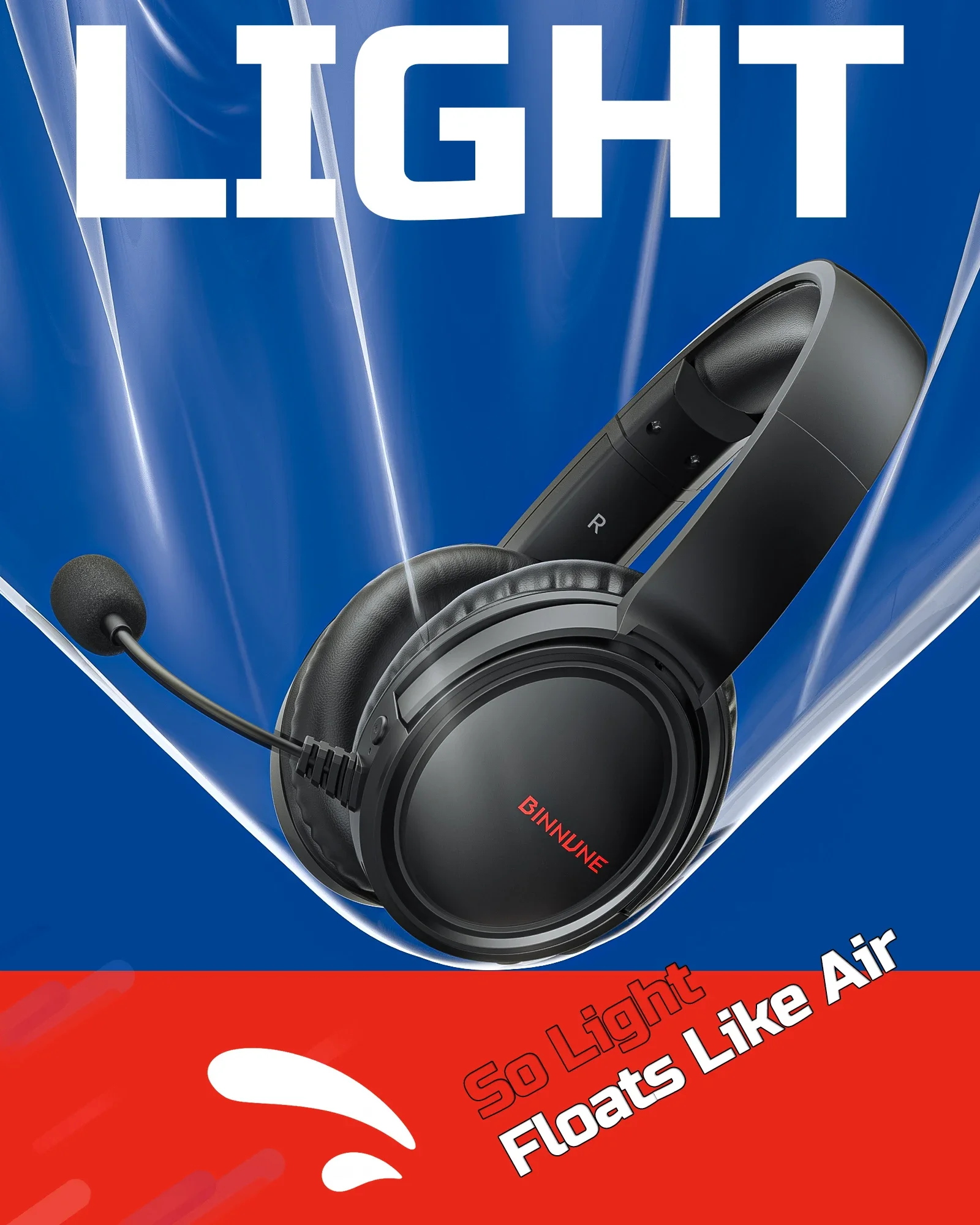 BINNUNE BW02 سماعة الألعاب الل - مراجعة Gaming Headset 7.1 وسعره