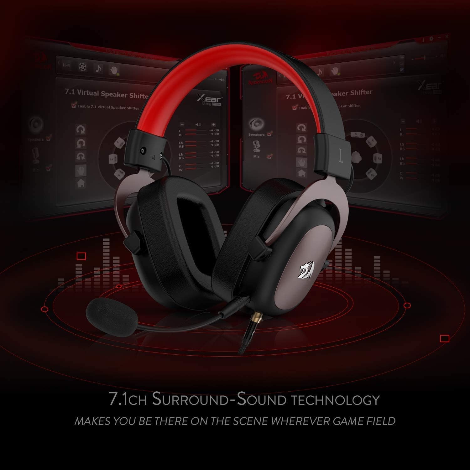 سماعة الألعاب السلكية Redragon - مراجعة Gaming Headset 7.1 وسعره